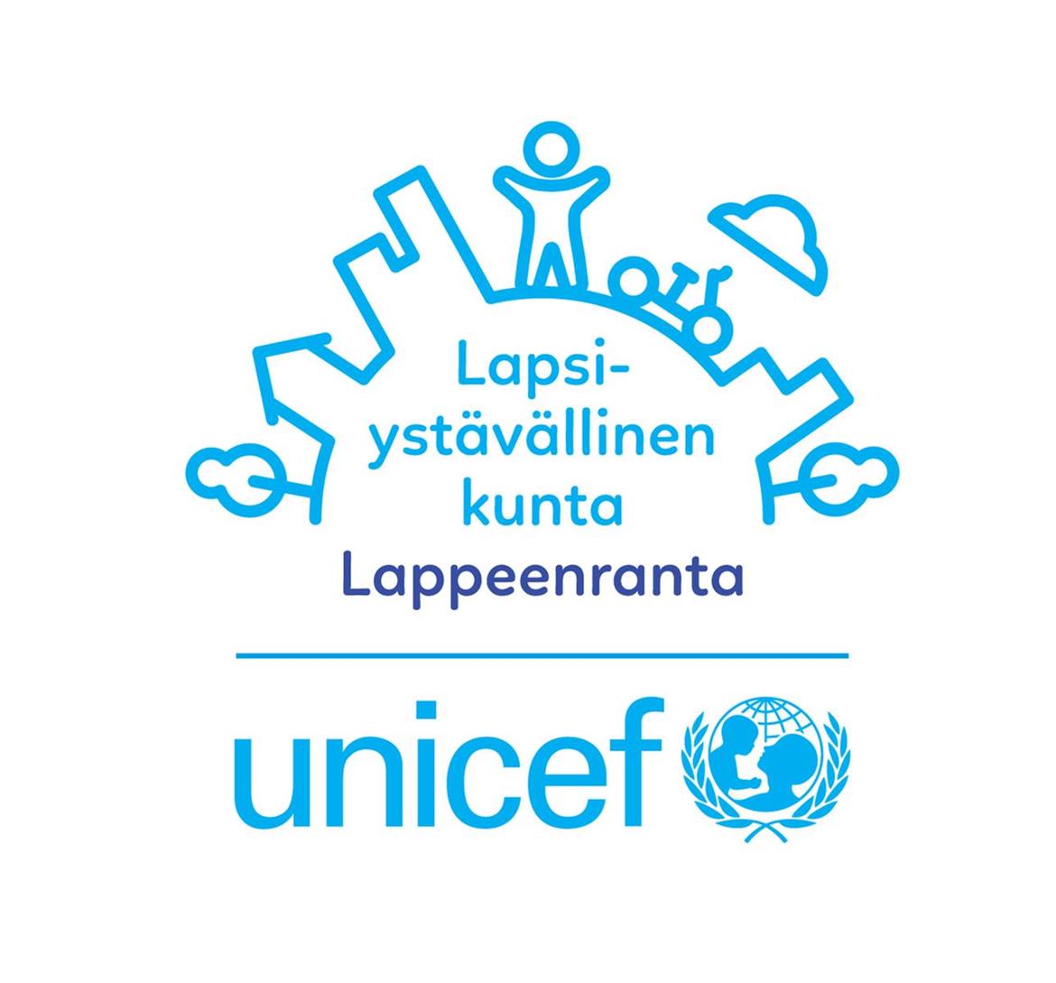 Lappeenranta on Unicefin lapsiystävällinen kunta -logo